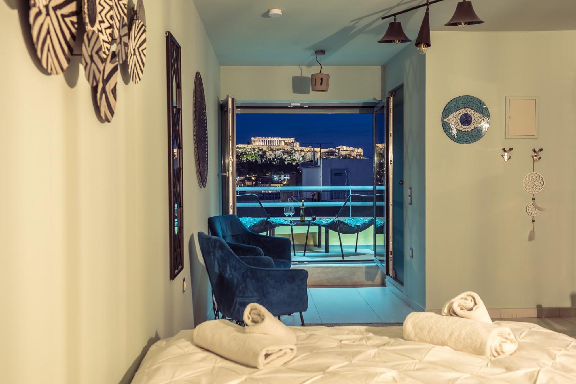 Acropolis View Mini Sky Suite & Hot Tub アテネ エクステリア 写真