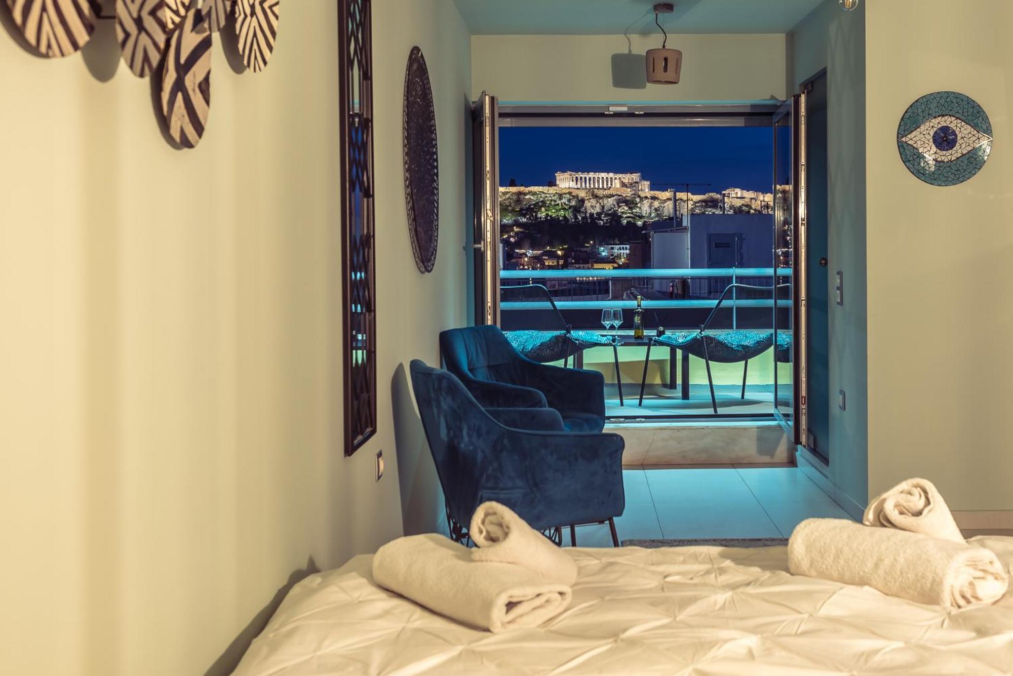 Acropolis View Mini Sky Suite & Hot Tub アテネ エクステリア 写真