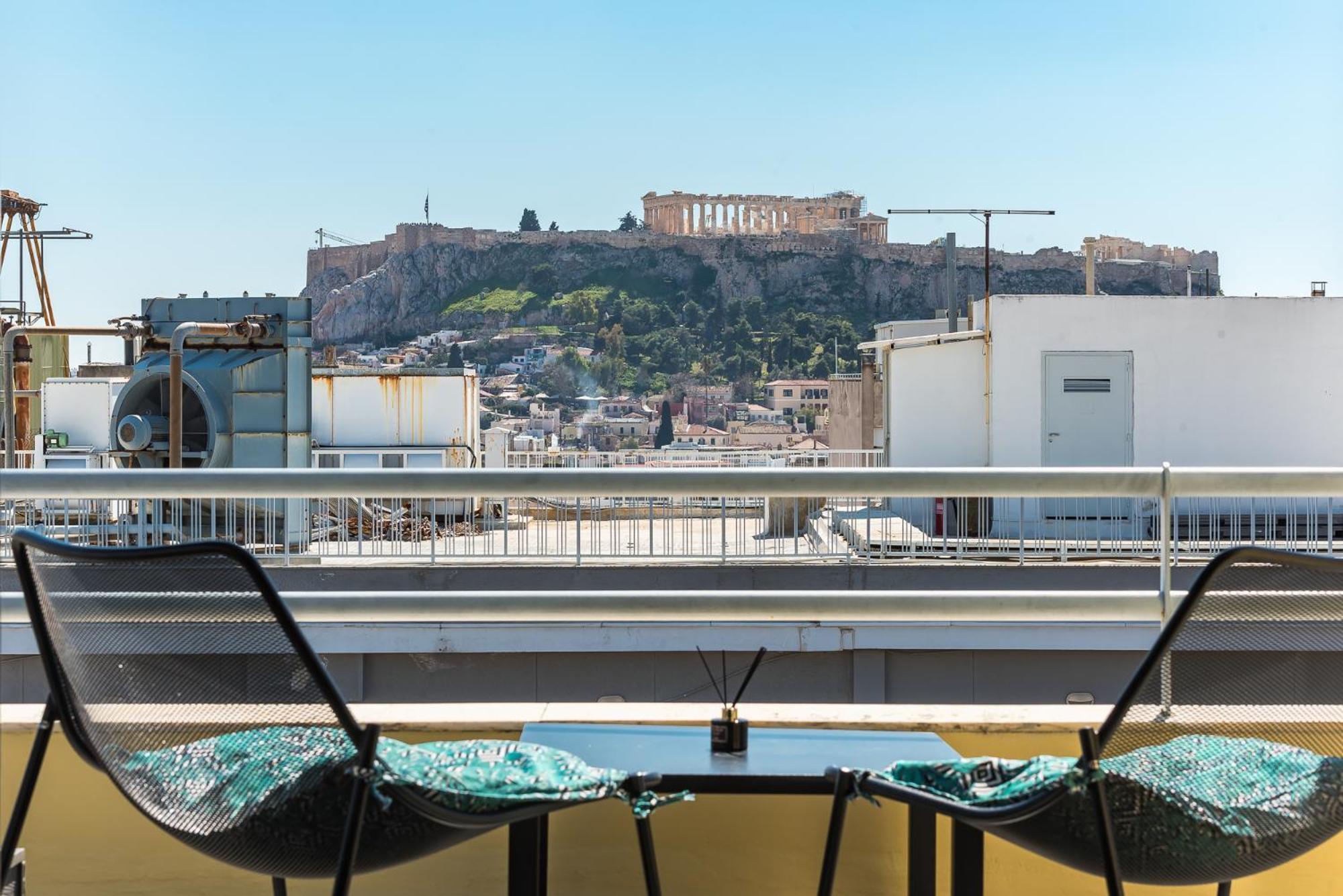 Acropolis View Mini Sky Suite & Hot Tub アテネ エクステリア 写真